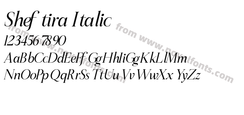 Sheftira ItalicPreview