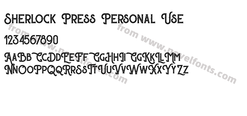 Sherlock Press Personal UsePreview