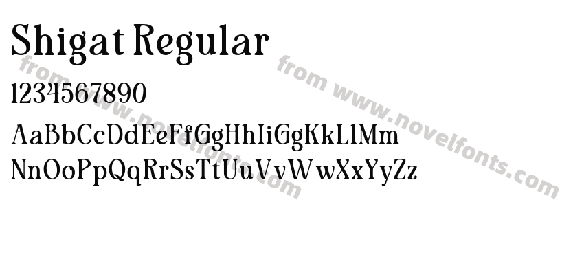 Shigat RegularPreview