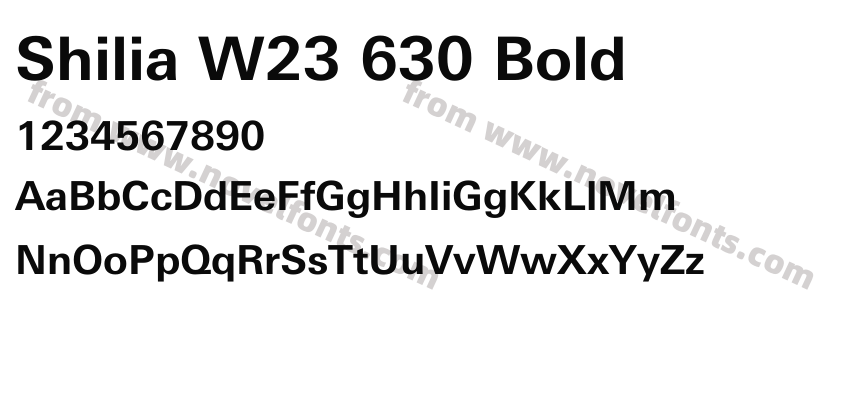 Shilia W23 630 BoldPreview