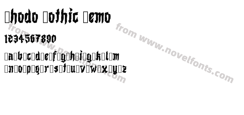 Shodo Gothic DemoPreview