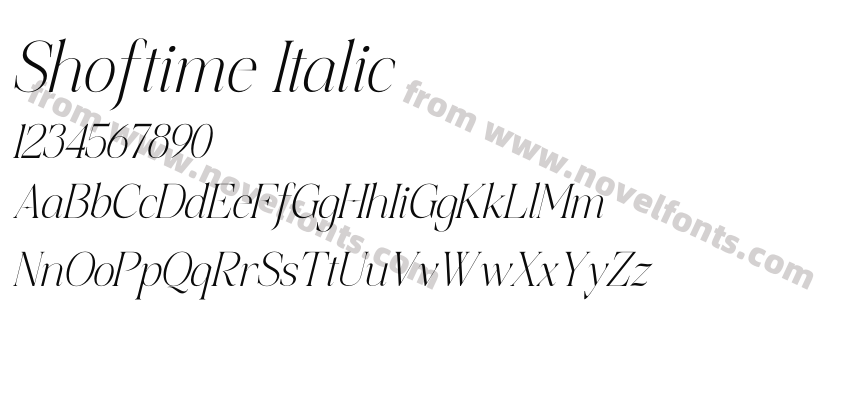 Shoftime ItalicPreview