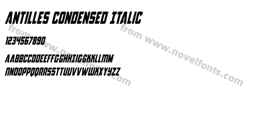 Antilles Condensed ItalicPreview