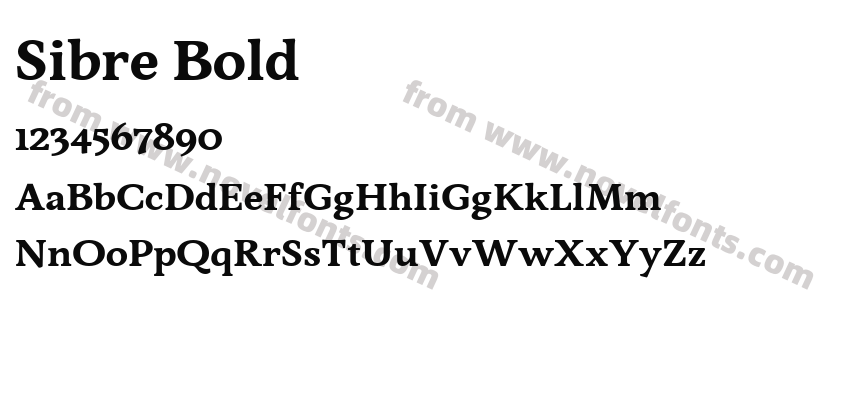 Sibre BoldPreview