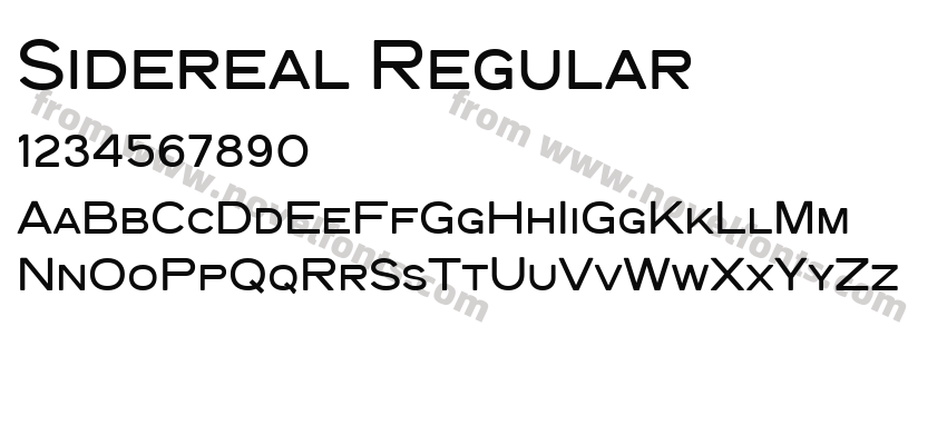 Sidereal RegularPreview