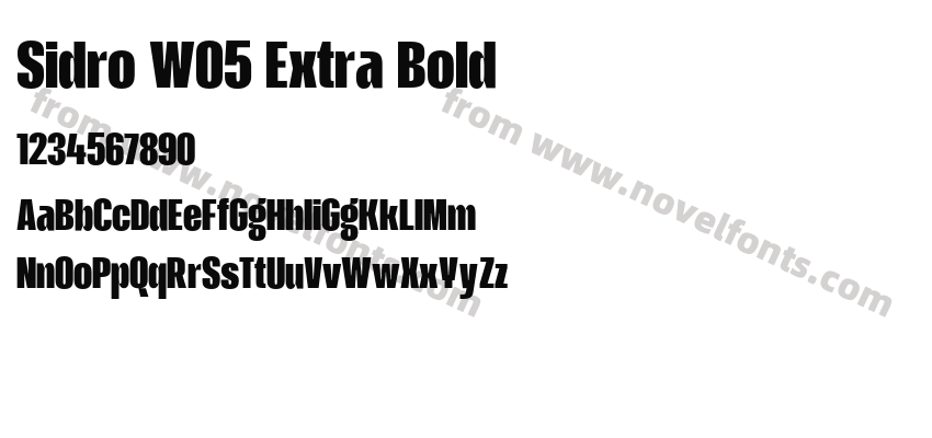 Sidro W05 Extra BoldPreview