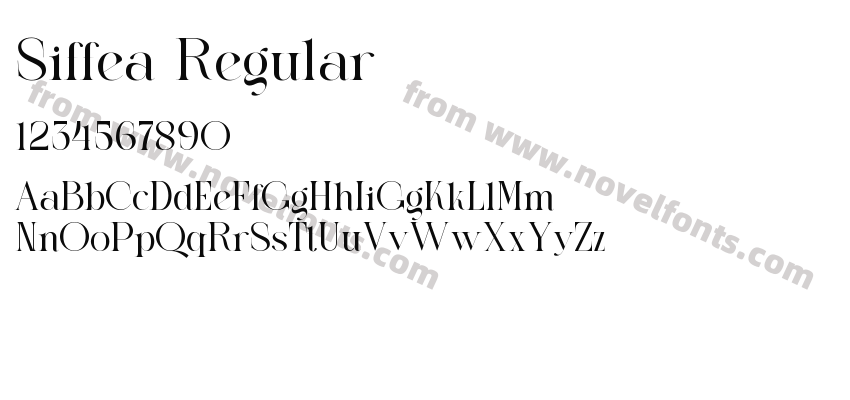 Siffea RegularPreview