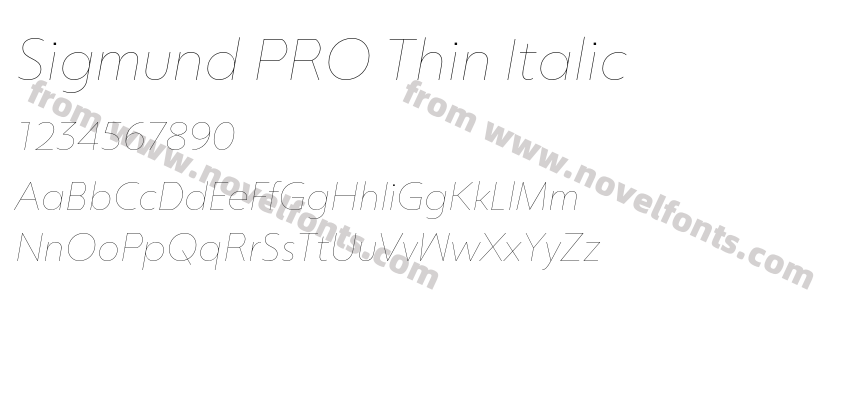 Sigmund PRO Thin ItalicPreview