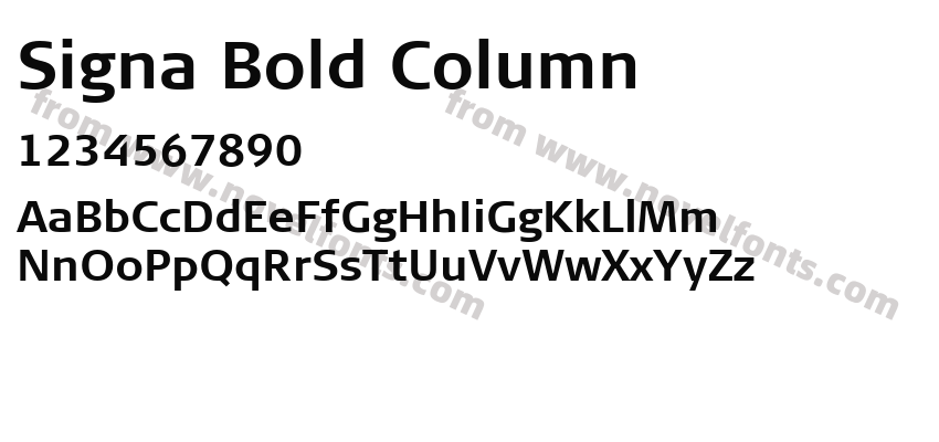 Signa Bold ColumnPreview