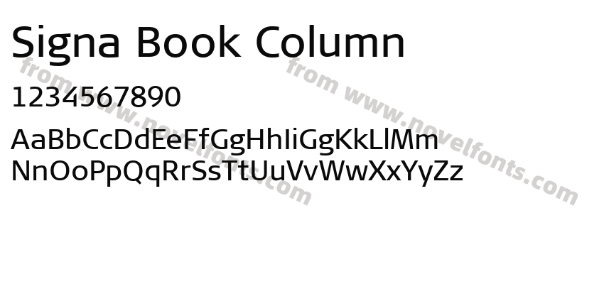 Signa Book ColumnPreview