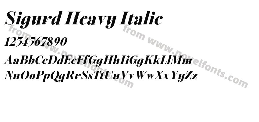 Sigurd Heavy ItalicPreview