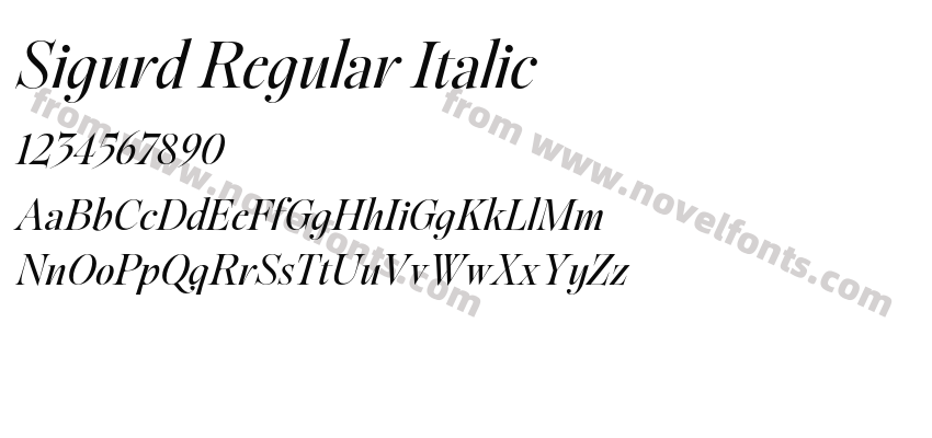 Sigurd Regular ItalicPreview