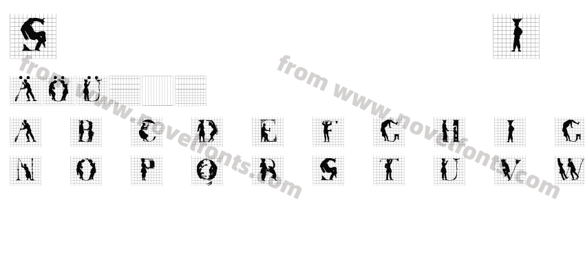 Silhouettes In GridsPreview