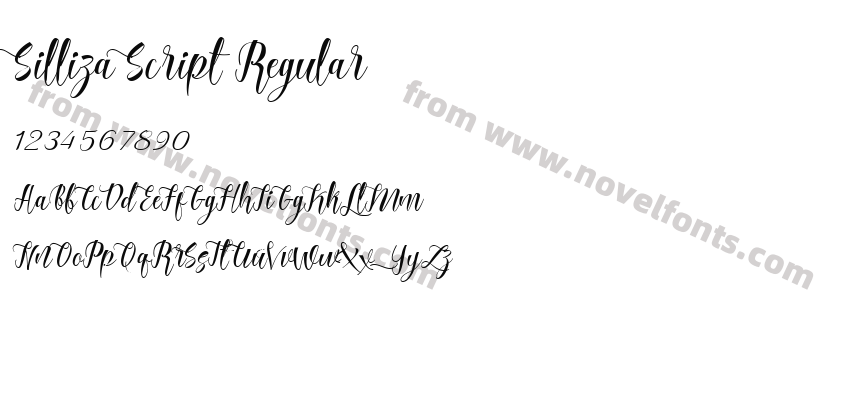 Silliza Script RegularPreview