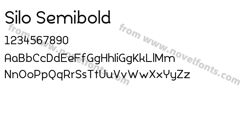 Silo SemiboldPreview