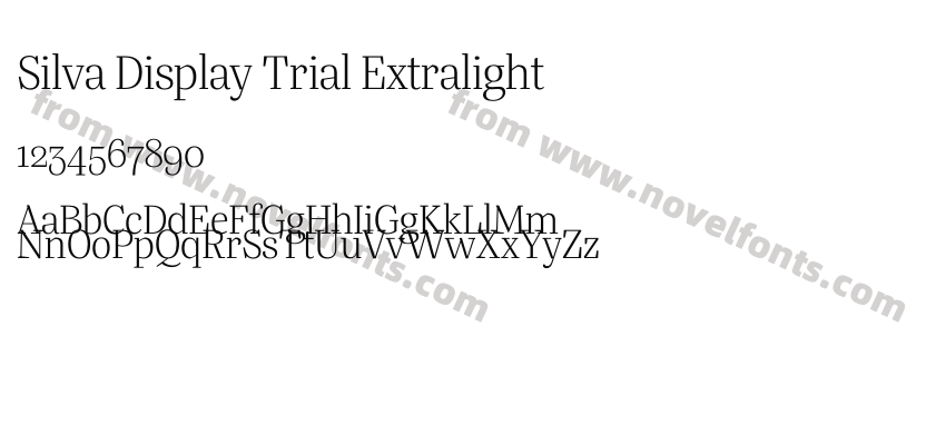 Silva Display Trial ExtralightPreview