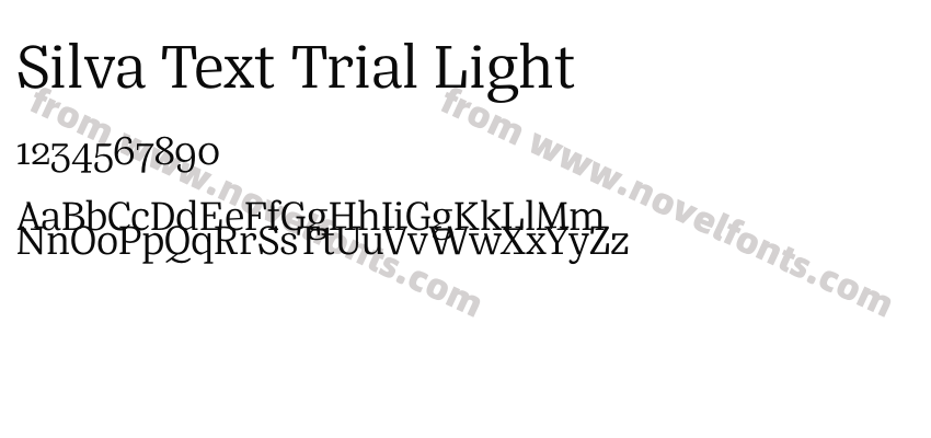 Silva Text Trial LightPreview