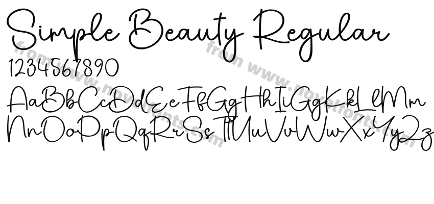 Simple Beauty RegularPreview