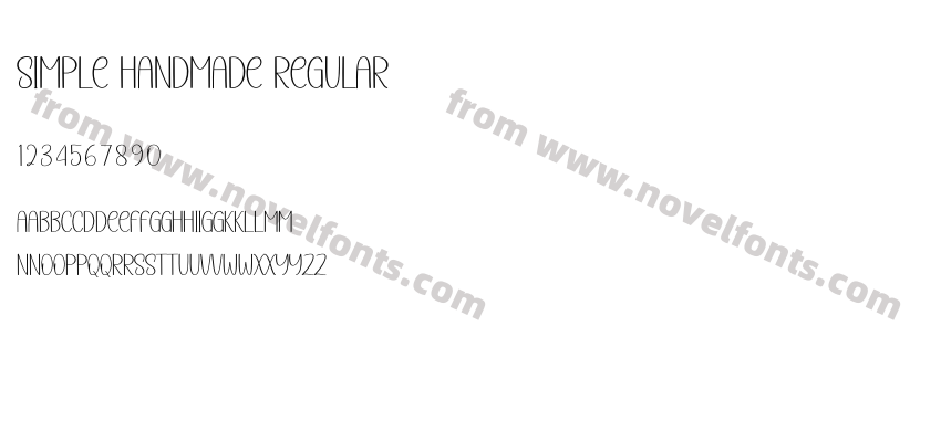 Simple Handmade RegularPreview