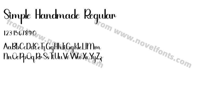 Simple Handmade RegularPreview