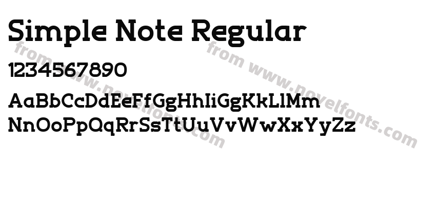 Simple Note RegularPreview