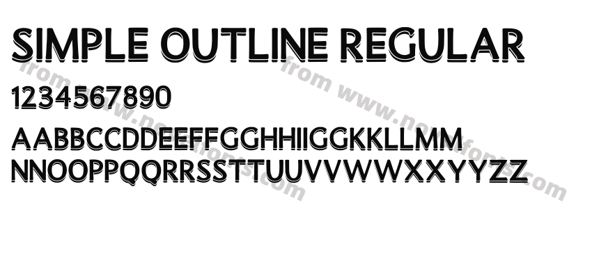 Simple Outline RegularPreview