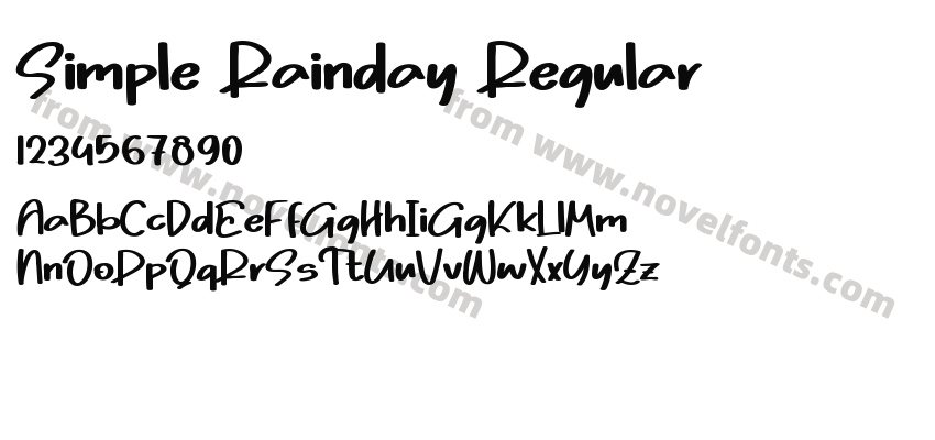 Simple Rainday RegularPreview