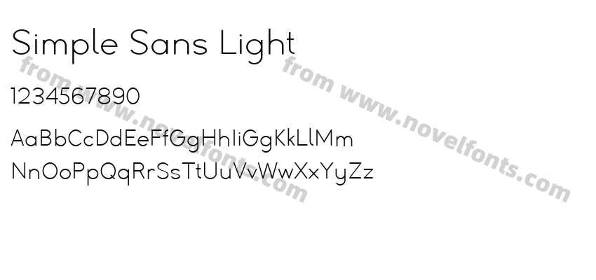 Simple Sans LightPreview
