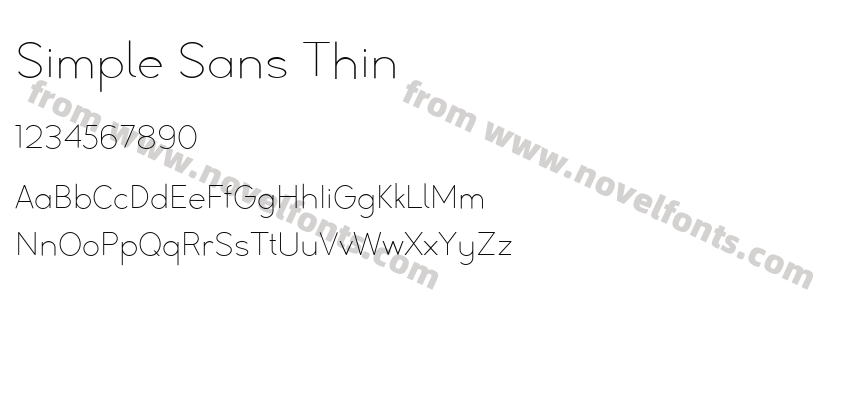 Simple Sans ThinPreview