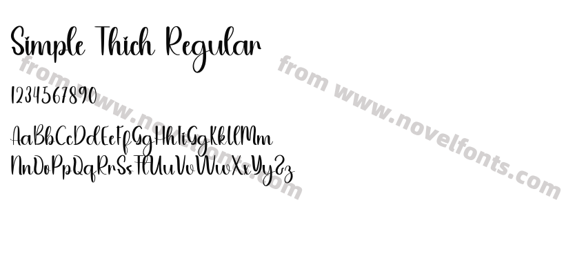 Simple Thich RegularPreview