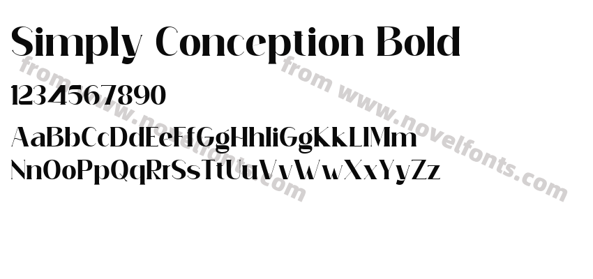 Simply Conception BoldPreview