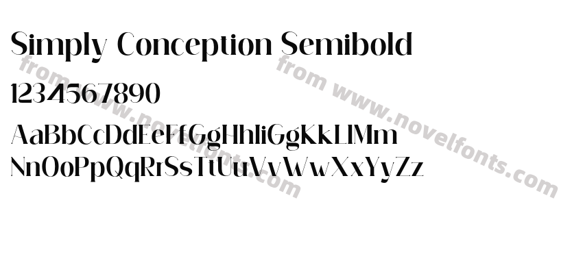 Simply Conception SemiboldPreview