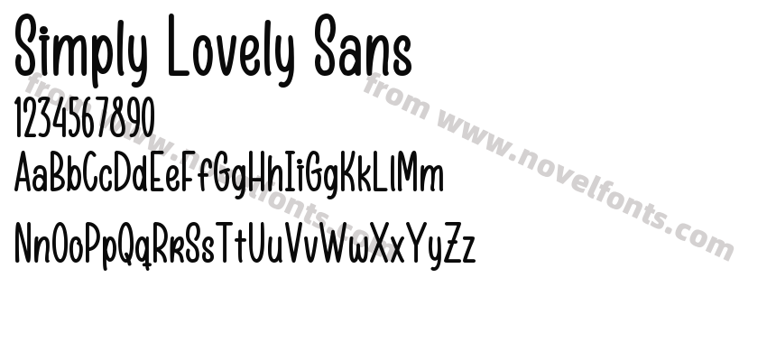 Simply Lovely SansPreview