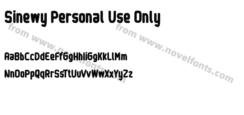 Sinewy Personal Use OnlyPreview