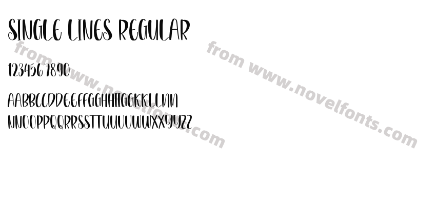 Single Lines RegularPreview