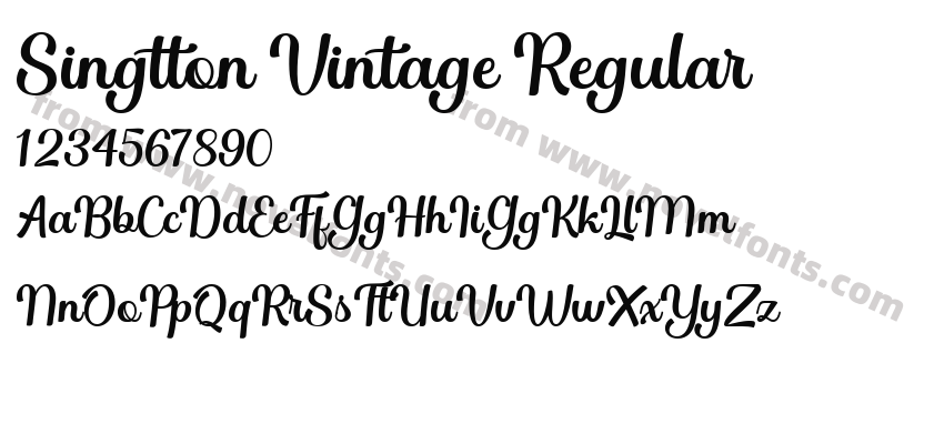 Singtton Vintage RegularPreview