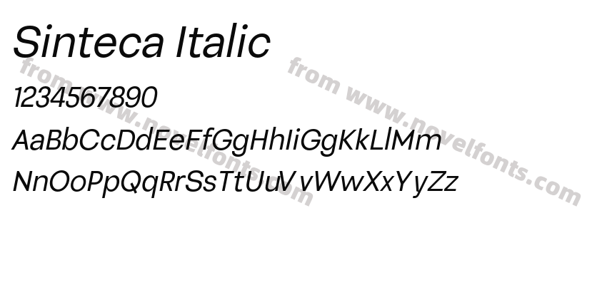 Sinteca ItalicPreview