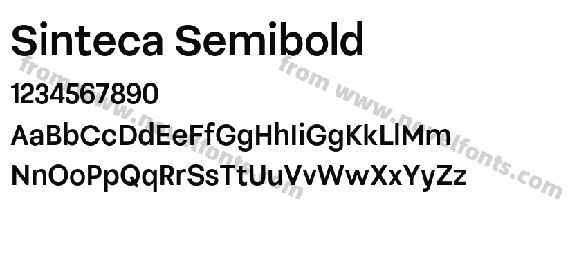 Sinteca SemiboldPreview