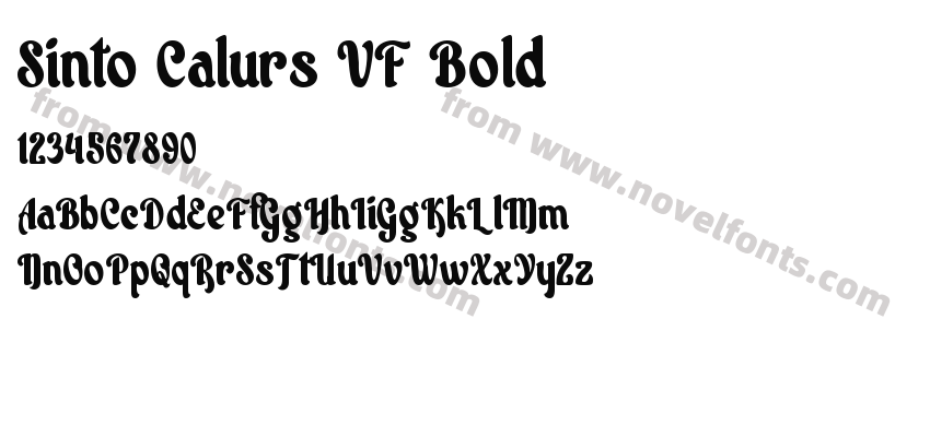 Sinto Calurs VF BoldPreview