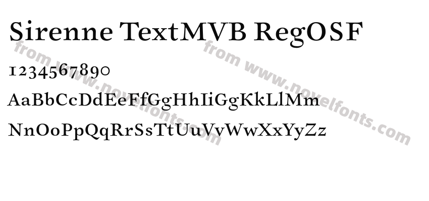 Sirenne TextMVB RegOSFPreview