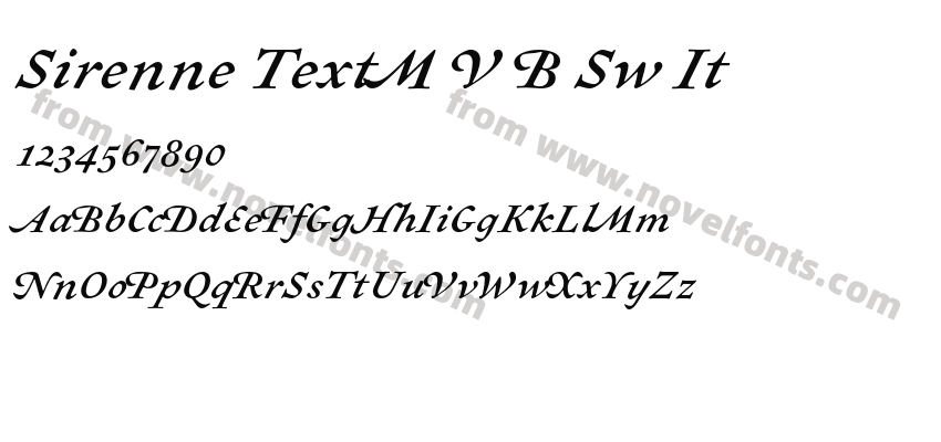Sirenne TextMVB Sw ItPreview