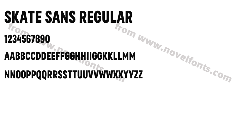 Skate Sans RegularPreview