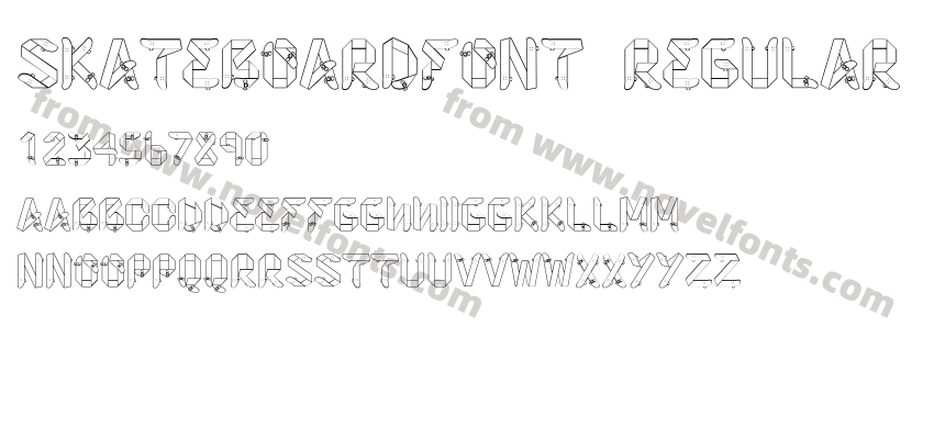 Skateboardfont RegularPreview