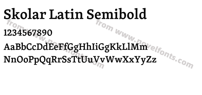 Skolar Latin SemiboldPreview