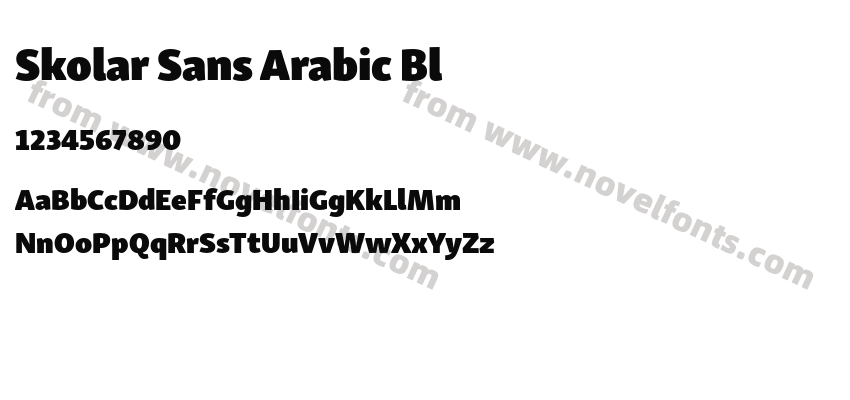 Skolar Sans Arabic BlPreview