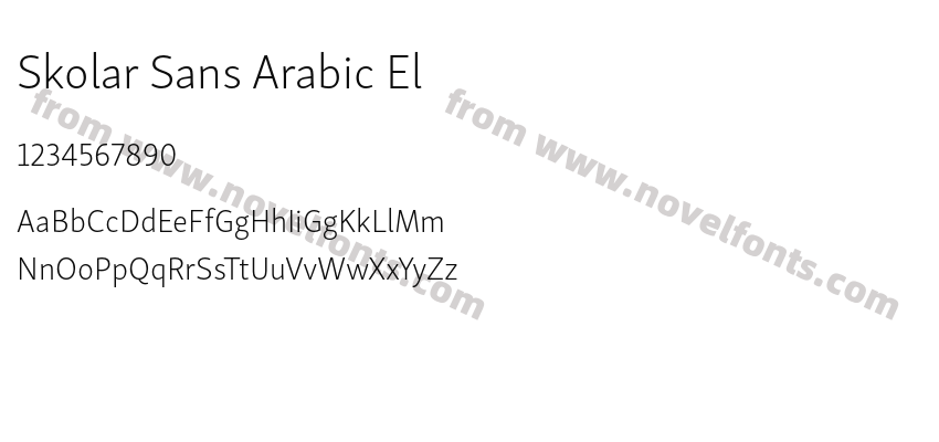 Skolar Sans Arabic ElPreview