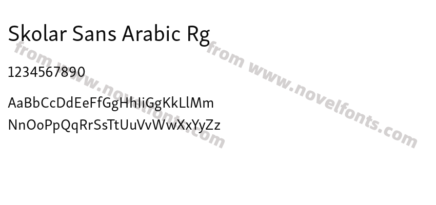Skolar Sans Arabic RgPreview