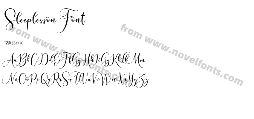 Sleeplesson FontPreview