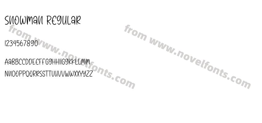 Snowman RegularPreview