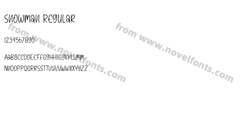 Snowman RegularPreview